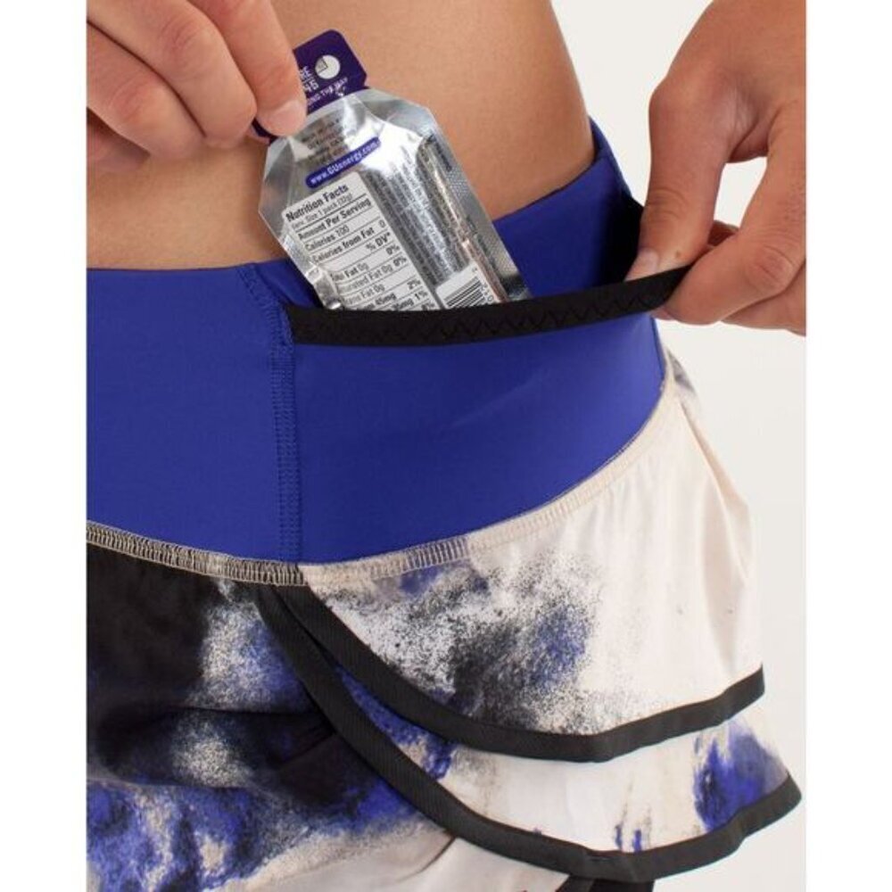 Lululemon Run: Speed Squad Skirt Milky Way Multi Print / Pigment Blue Size 4 - Picture 6 of 13